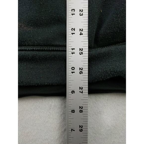 Mens Adidas Hoodie Sweatshirt SZ L Pullover Black White Spell Out Logo - Picture 4 of 11